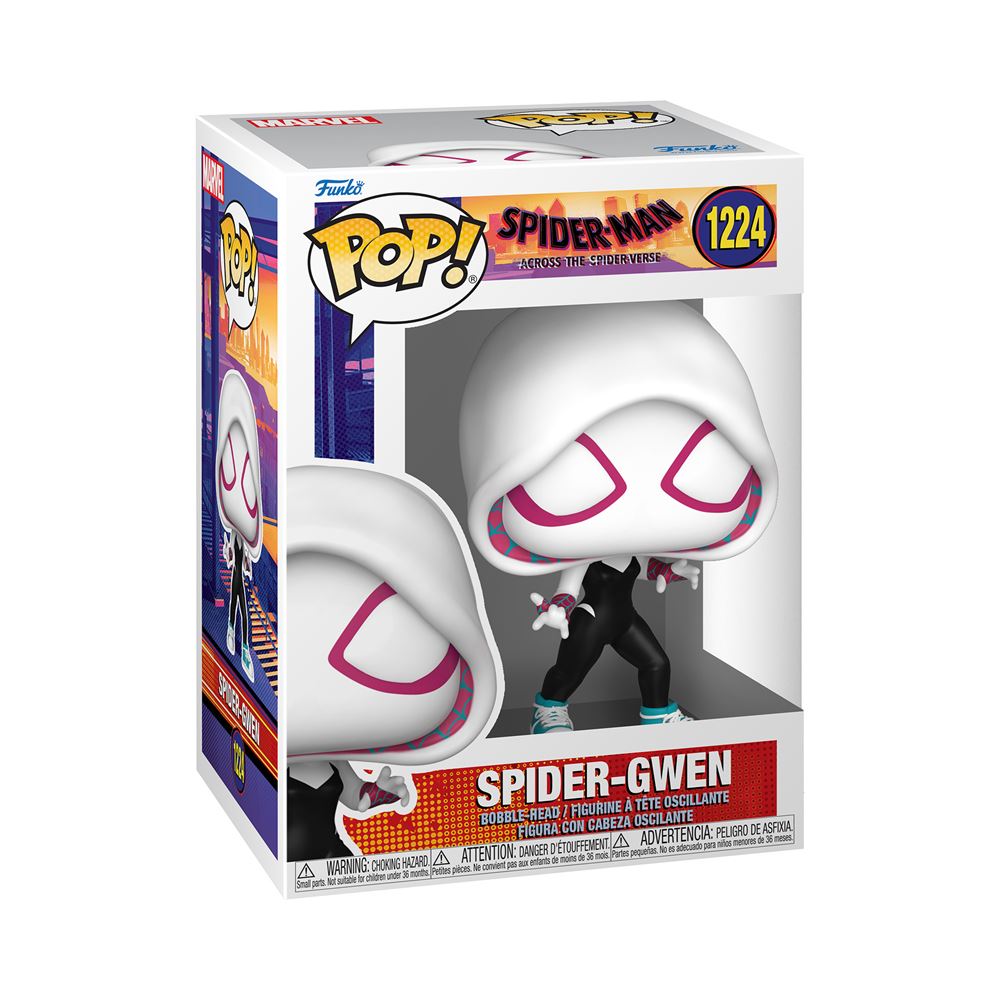 Funko pop vinyl marvel spider man across the spider verse spider gwen