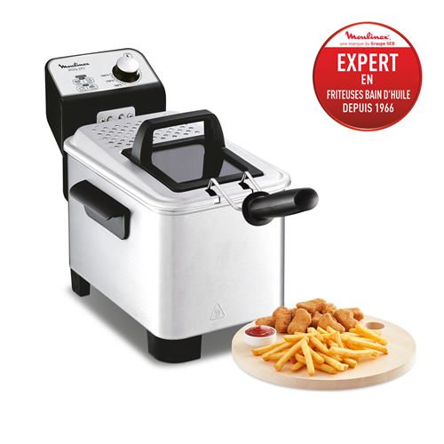 Friteuse Moulinex Easy Pro Premium Zone Froide Yy5144Fb 2200 W 3 L Inox Brossé
