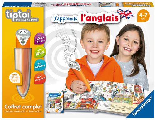 Jeu découverte Ravensburger Lecteur interactif avec livre J'apprends l'anglais