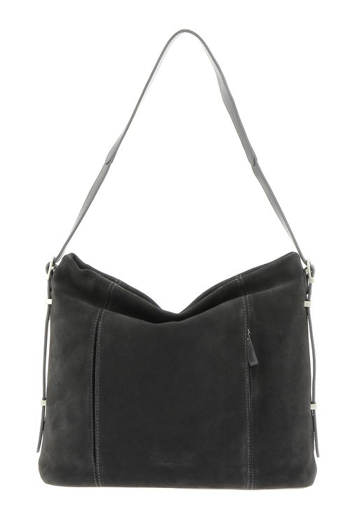 Sac Hobo Le Tanneur Capucine Taille M Velours Rouge