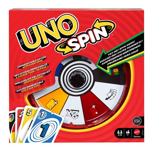 Jeu de Cartes Mattel Games UNO Wizz – Roue Interactive, À Partir de 7 Ans - vue 2
