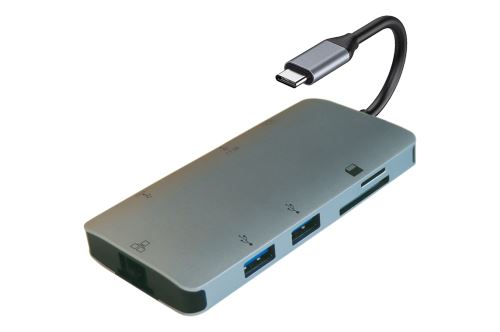 Hub USB-C 8 en 1 Itworks Gris