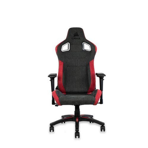 Chaise gaming Corsair T3 Rush Tissus Rouge et gris