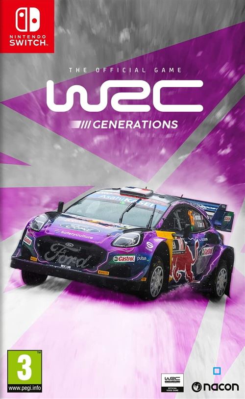 Pochette avant du jeu WRC Générations Nintendo Switch