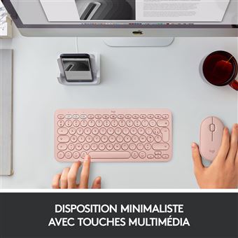 Clavier sans Fil Lumineux pour PC/TV/macbook, AZERTY, Touches