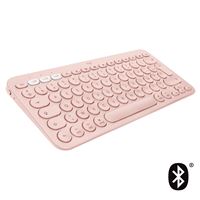 LOGITECH MK470 Rose Ensemble Clavier souris sans Fil et silencieux  Ultra-fin - AZERTY - Récepteur USB 2.4 GHz avec Quadrimedia