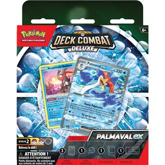 Cartes à collectionner Pokémon Deck Combat Deluxe Miascarade Ex et Palmaval Ex