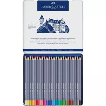 Boîte 24 Crayons de couleur aquarellables Faber-Castell Goldfaber Aqua