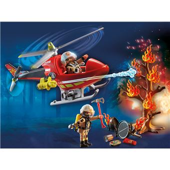Playmobil City Action 71195 Hélicoptère bombardier des pompiers