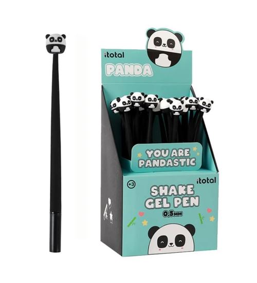 Stylo à bille flexible Itotal Panda Noir et Blanc