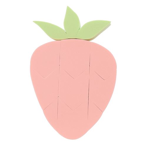 Eponge maquillage Miniso Fraise Rose