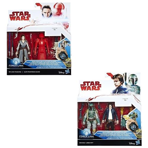 Figurine Star Wars : Force Link : 2 figurines : Rey entrainement Jedi et Garde prétorien délite aille Unique Coloris Unique - vue 2