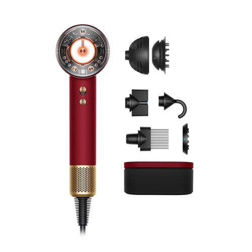 Sèche-Cheveux Dyson Supersonic Nural Edition St Valentin 1600W Velours Rouge Et Or