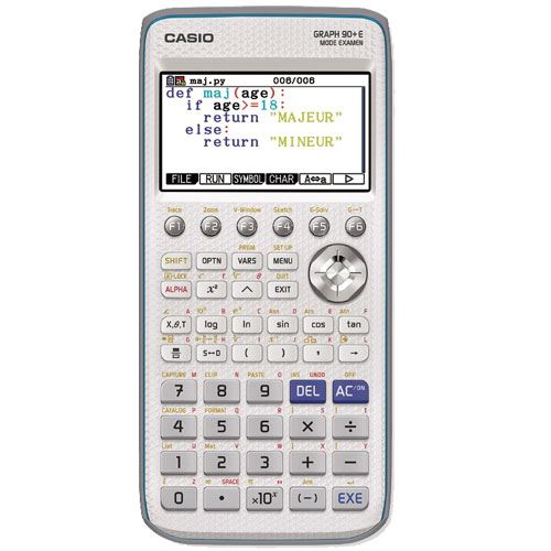 Calculatrice scolaire Casio Python Graph 90+E