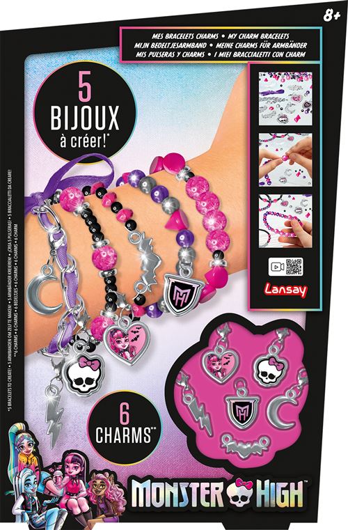 Création perle et bijou Lansay Mes bracelets charmes Monster High
