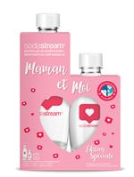 Pack de 2 bouteilles Sodastream Fête des Mères 1L et 0.5L Blanc et Rouge