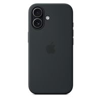 Coque Apple en silicone avec MagSafe noir pour iPhone 17