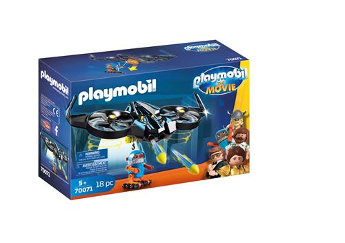 Playmobil The Movie 70071 Robotitron Avec Drone 18 Pièces