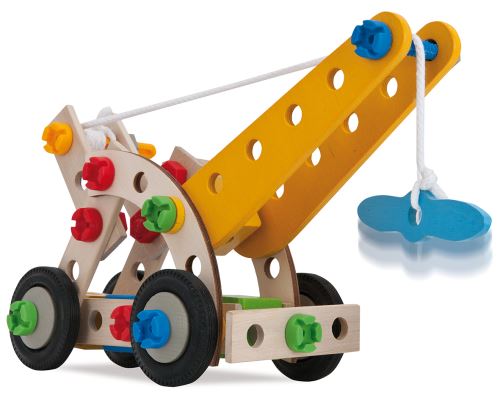 Jeu Eichhorn Heros Constructor 65 Pièces Grue Mobile 4 En 1