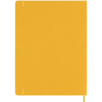 Agenda scolaire Moleskine 2022 2023 Semainier très grand format Rigide Jaune Orangé