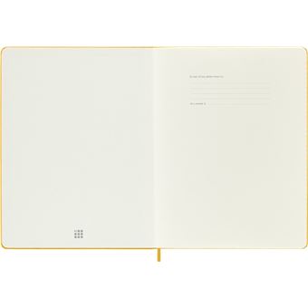 Agenda scolaire Moleskine 2022 2023 Semainier très grand format Rigide Jaune Orangé