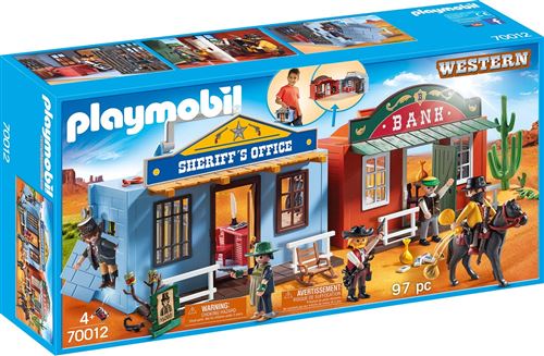 Playmobil Western Le western 70012 Coffret de Far-West transportable