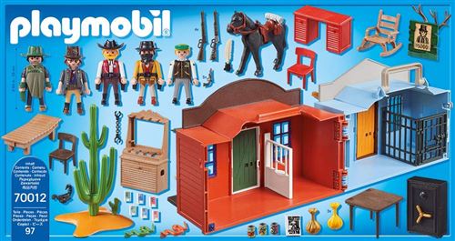 Caisse Playmobil Bank Western Far West Cow Boy - Occasion En Bon état