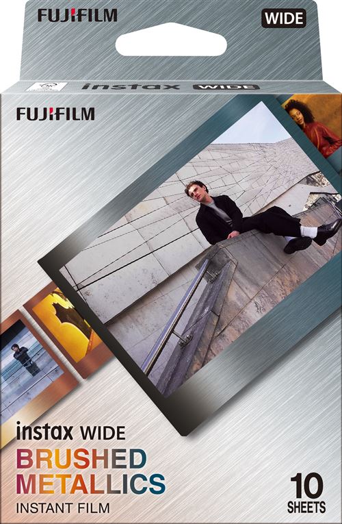 Film FUJIFILM Instax Wide – Pack de 10 Films Brushed Metallics - vue 2