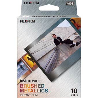 Pack 10 films Fujifilm Instax Wide brushed metallics - 1