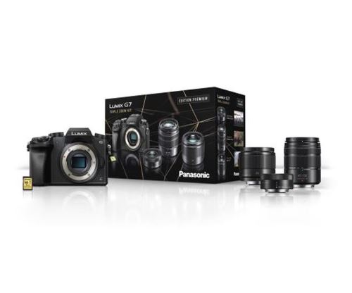 Appareil Photo Hybride Panasonic Lumix DMC-G7 Noir + Objectif Lumix 12-32 mm F/3.5-5.6 ASPH 25 mm Noir + Carte mémoire SD 16 Go