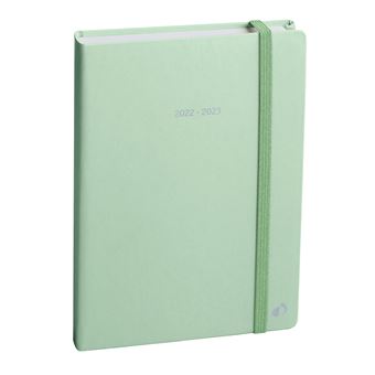 Agenda scolaire Quo Vadis 2022 2023 Eurotext élastique Pastel Vert