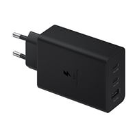 Adapteur secteur ultra rapide universel Samsung Trio avec 2 USB-C et 1 USB-A 65 W Noir