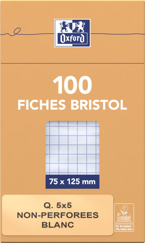 100 fiches bristol oxford
