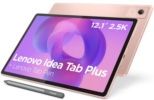 Tablette Tactile Lenovo Idea Tab Plus 12,1" 256Go Rose + Lenovo Tab Pen