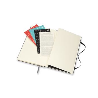 Agenda semainier Moleskine Grand format Couverture rigide 2022 Noir