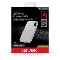 Disque SSD externe SanDisk Extreme 4 To Blanc
