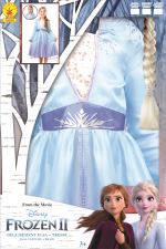 Panoplie et 1 accessoire Disney La Reine des neiges Elsa Taille L