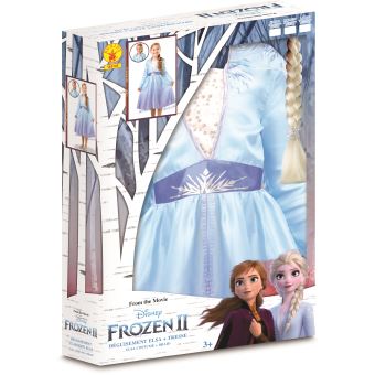 Panoplie et 1 accessoire Disney La Reine des neiges Elsa Taille L