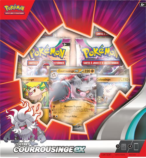 Pokémon - Coffret Cartes à Collectionner Mai 2023 | 4 Boosters + 2 Cartes Promos EX | Jeu De Stratégie Dès 6 Ans