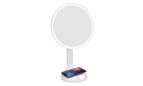 Miroir Lumineux Novex 23 Cm Avec Chargeur Téléphone Sans Fil Et Miroir Aimante X7