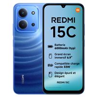 Smartphone Xiaomi Redmi 15C 6,9" Double nano SIM 256 Go Bleu