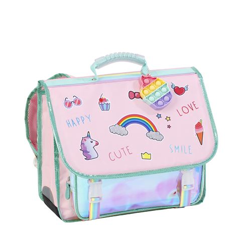 Cartable scolaire Viquel Rose-Bubbles 38 cm