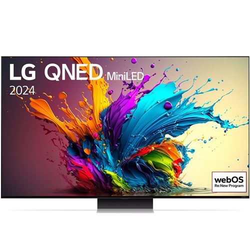 TV QNED LG 65QNED91T 164 cm 4K UHD Noir Bleu et Argent TV QNED LG 65QNED91T 164 cm 4K UHD Noir Bleu et Argent