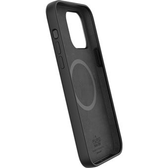 Coque Silicon Icon Magnetique IP14 Pro Max Noir