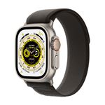 Apple Watch Ultra + Cellular, boîtier Titane 49mm avec Boucle Trail Noir / Gris Taille S/M