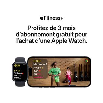 Apple Watch Ultra + Cellular, boîtier Titane 49mm avec Boucle Trail Noir / Gris Taille S/M