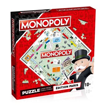 Puzzle 1000 pièces Winning Moves Monopoly Classique Paris