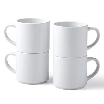 Pack 4 Mugs céramiques Cricut 295 ml Blanc