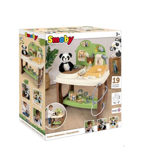 Centre Vétérinaire Zoo Smoby 7/340406 – 1 Peluche Panda, 19 Accessoires - vue 3