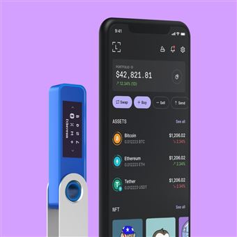 Cryptowallet Ledger Nano S Plus Bleu abyssal